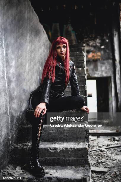 Wt R Goths 345 Female Teen Goth Stock Photos, High-Res Pictures, and Images ...