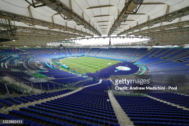 General view inside the stadium prior to the Italy Training Session ahead of the UEFA Euro 2020 Championship Group A match between Turkey and Italy...