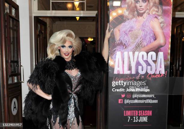 Alyssa Edwards attends the "Alyssa, Memoirs Of A Queen" Gala night at Vaudeville Theatre on June 10, 2021 in London, England.