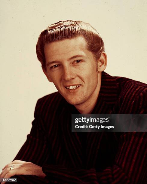 American "rock n'' roll" singer and pianist Jerry Lee Lewis poses for a portrait in the late 1950s. Lewis, at the age of 65, was hospitalized for...