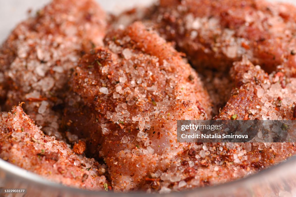 Pickled pork fat.