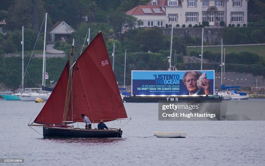 Boris Johnson Visits Falmouth Before G7 Summit Begins On Friday