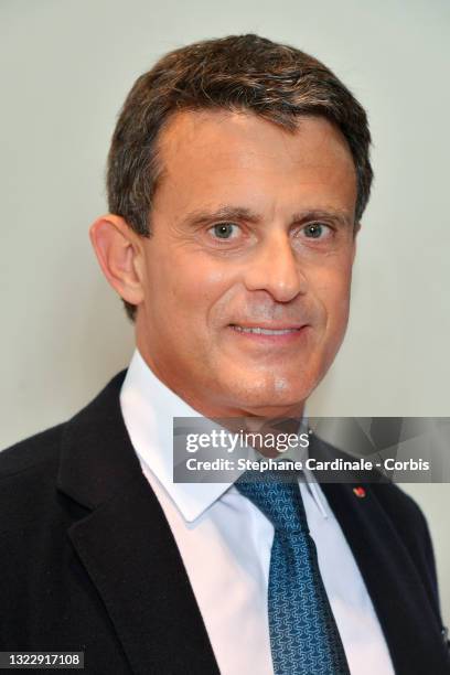Manuel Valls attends the "Une Autre Idee Du Monde" Premiere At Cinema L'Arlequin on June 10, 2021 in Paris, France.