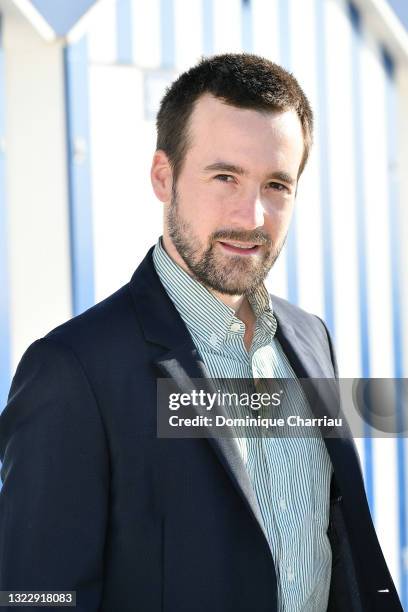 Grégoire Leprince-Ringuet poses during the 35th Cabourg Film Festival - Day Two on June 10, 2021 in Cabourg, France.