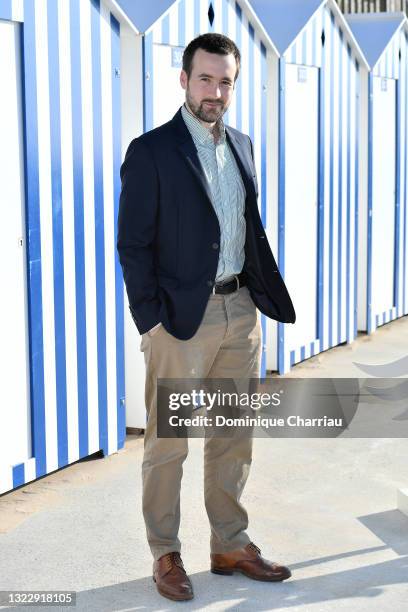 Grégoire Leprince-Ringuet poses during the 35th Cabourg Film Festival - Day Two on June 10, 2021 in Cabourg, France.