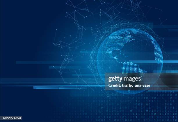 abstract globe background - world map background stock illustrations