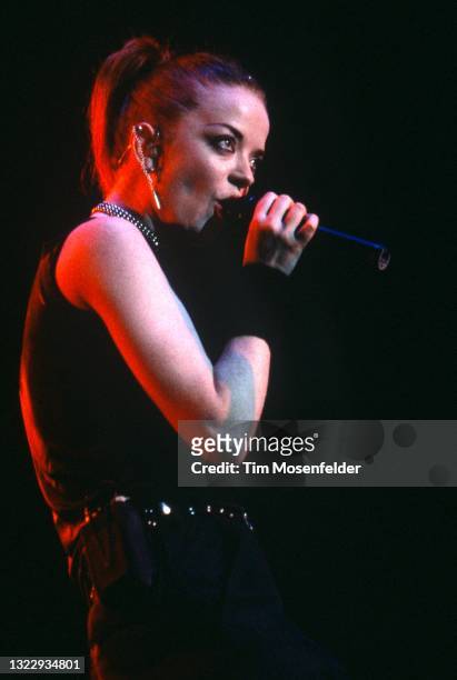 Shirley Manson of Garbage performs at San Jose State Event Center on December 10, 1998 in San Jose, California.
