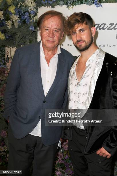 Daniel Lauclair and Yanis Bargoin attend the "Fresh Magazine" launch party on June 10, 2021 in Paris, France.