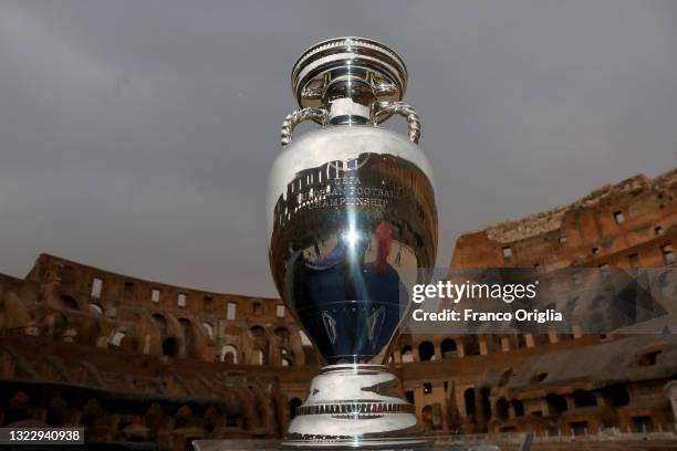 June Big Runt Rophy Uefa European Football Championship Trophy Photos and Premium High Res ...