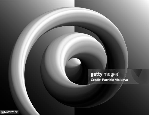 blend black and white background with 3d helix, modern fluid background, flowing abstract, blending design, spiral art - blend stock illustrations