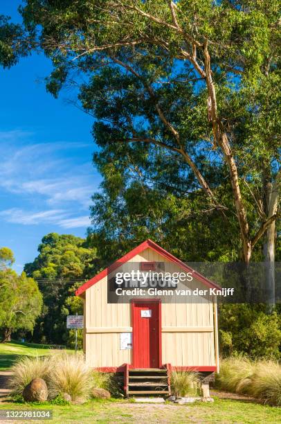 old railway shed at timboon - country town australia stock pictures, royalty-free photos & images