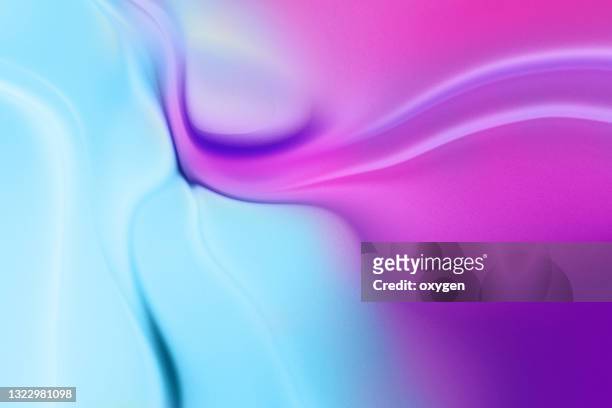 abstract fluid waved pink blue backgound. - viola colore foto e immagini stock