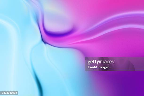 abstract fluid waved pink blue backgound. - pink and blue background stock pictures, royalty-free photos & images