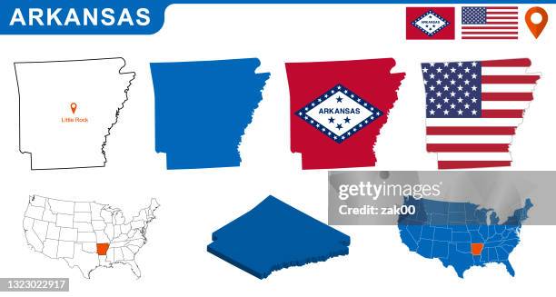 illustrazioni stock, clip art, cartoni animati e icone di tendenza di arkansas - arkansas