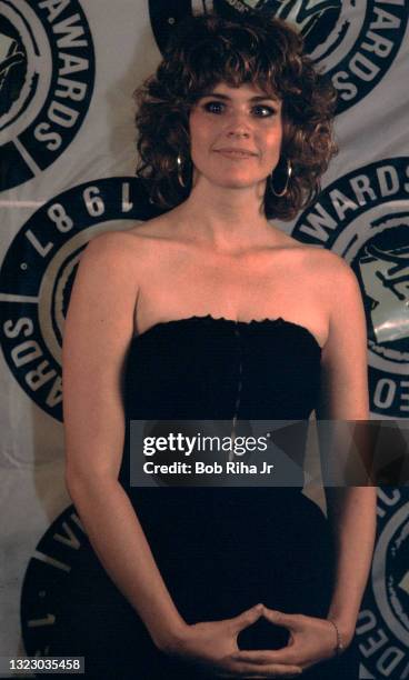 Ally Sheedy backstage at the Mtv Awards Show, September 13, 1987 in Los Angeles, California.
