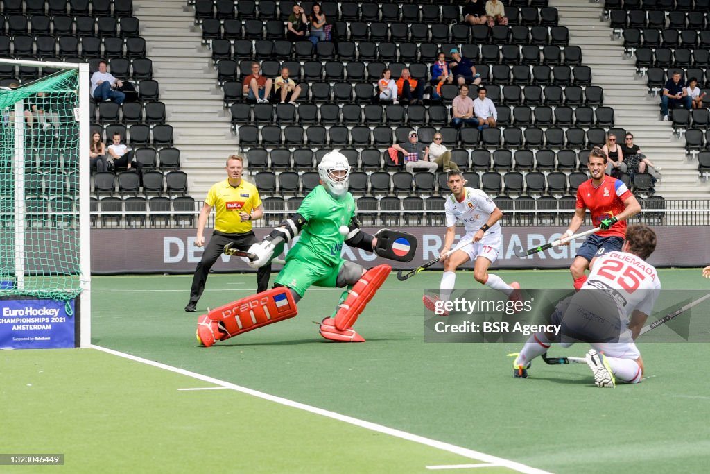Spain v France - Men's EuroHockey Championships 2021 Amsterdam