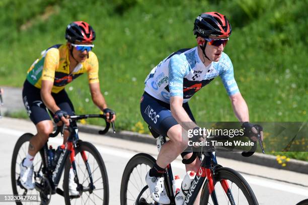 Eddie Dunbar of Ireland and Team INEOS Grenadiers White Best Young Rider Jersey during the 84th Tour de Suisse 2021, Stage 6 a 130,1km stage from...