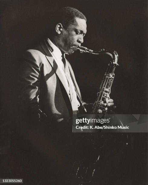 John Coltrane plays at Sankei Hall, Tokyo, Japan, 11th July 1966.