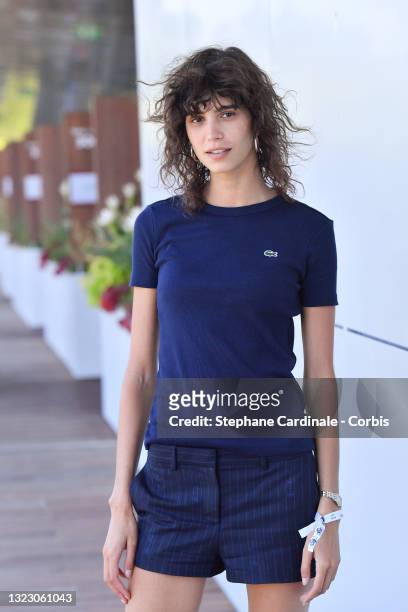 Model Mica Argañaraz attends the French Open 2021 at Roland Garros on June 11, 2021 in Paris, France.