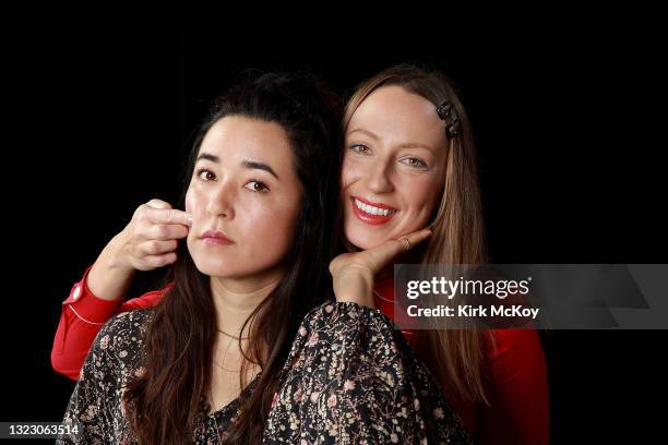 Actresses Maya Erskine and Anna Konkle are photographed for Los Angeles Times on May 13, 2019 in El Segundo, California. PUBLISHED IMAGE. CREDIT MUST...