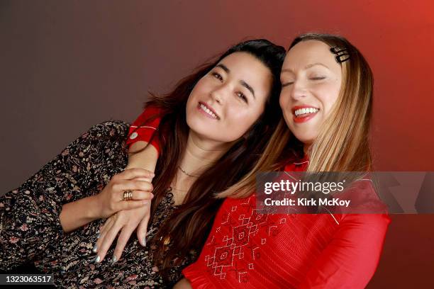 Actresses Maya Erskine and Anna Konkle are photographed for Los Angeles Times on May 13, 2019 in El Segundo, California. PUBLISHED IMAGE. CREDIT MUST...