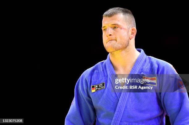 Michael Korrel of the Netherlands during the World Judo Championships Hungary 2021 at Papp Laszlo Budapest Sports Arena on June 11, 2021 in Budapest,...