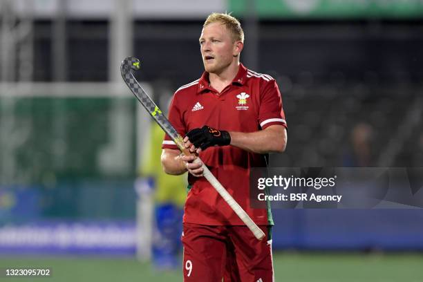 Rupert Shipperley of Wales during the Euro Hockey Championships Men match between Wales and Russia at Wagener Stadion on June 11, 2021 in Amstelveen,...