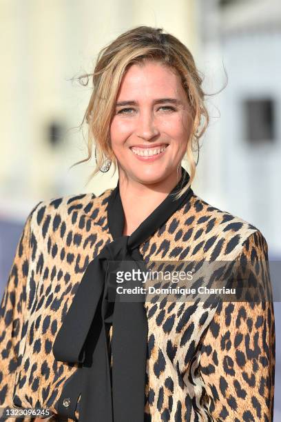 Vahina Giocante attends the 35th Cabourg Film Festival - Day Three on June 11, 2021 in Cabourg, France.