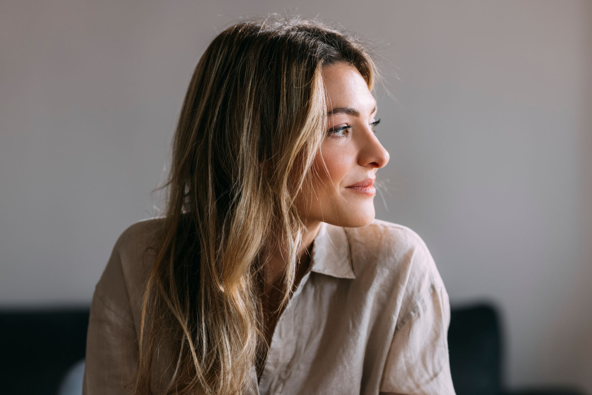 confident woman smiling