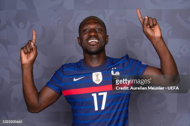 Moussa Sissoko of France poses during the official UEFA Euro 2020 media access day on June 10, 2021 in Rambouillet, France.