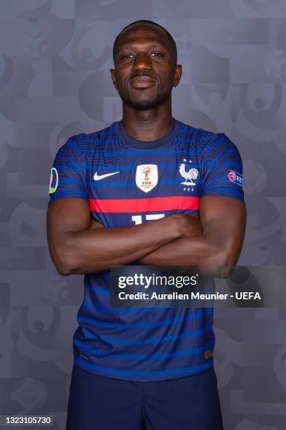 Moussa Sissoko of France poses during the official UEFA Euro 2020 media access day on June 10, 2021 in Rambouillet, France.