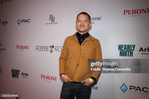 Elijah Wood attends the "NO MAN OF GOD" Cast Dinner at Nearly Ninth on June 11, 2021 in New York City.