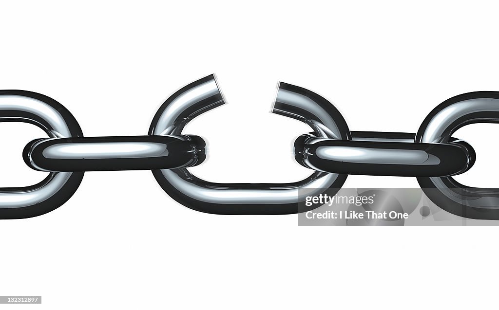Length of chain breaking at one link
