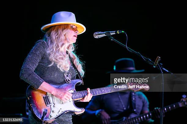 Singer/guitarist Ana Popvic performs at the Neighborhood Theatre on June 11, 2021 in Charlotte, North Carolina.