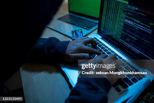 Hacker attacking internet Hacker attacking internet