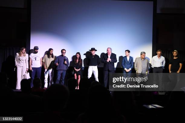 Actress Clara McGregoe, writer/ director Jimmy Giannopoulos, actor Tyler Dean Flores, writer Diomedes Raul Bermudez, producer Siena Oberman, producer...