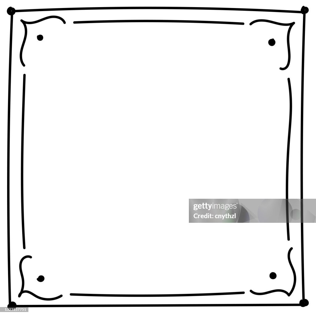 Frame Hand Draw Hand Drawn Vector Frame Design High-Res Vector Graphic - Getty Images