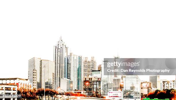 atlanta, georgia  hdr - atlanta georgia skyline stock pictures, royalty-free photos & images