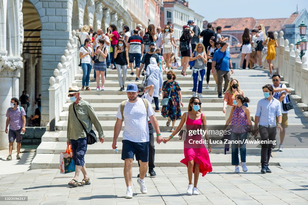 International Tourism Returns To Venice After Covid-19 Lockdown