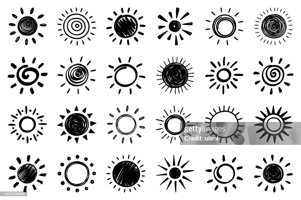Icônes du soleil