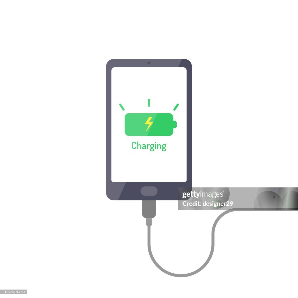Charging Mobile Phone Icon.