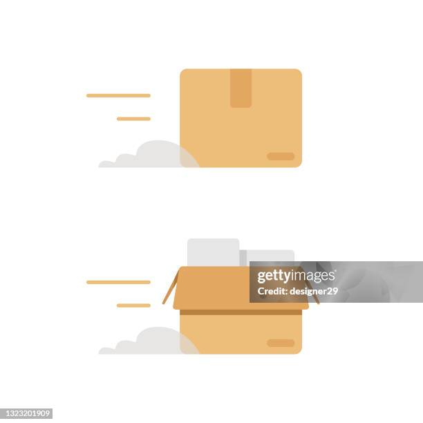 delivery icon. - parcel stock illustrations