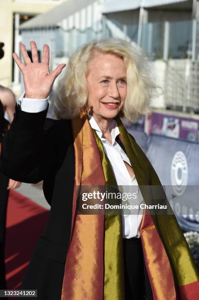 Brigitte Fossey attends the 35th Cabourg Film Festival - Day Four on June 12, 2021 in Cabourg, France.