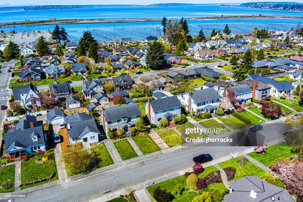 Aerial Photo of a Pacific Northwest Suburban Neighborhood