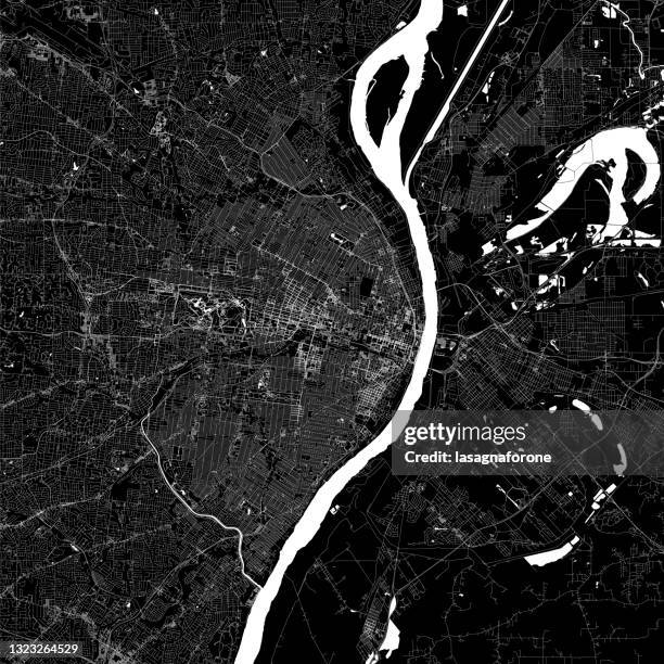 聖路易斯， 密蘇里州美國向量地圖 - mississippi 幅插畫檔、美工圖案、卡通及圖標