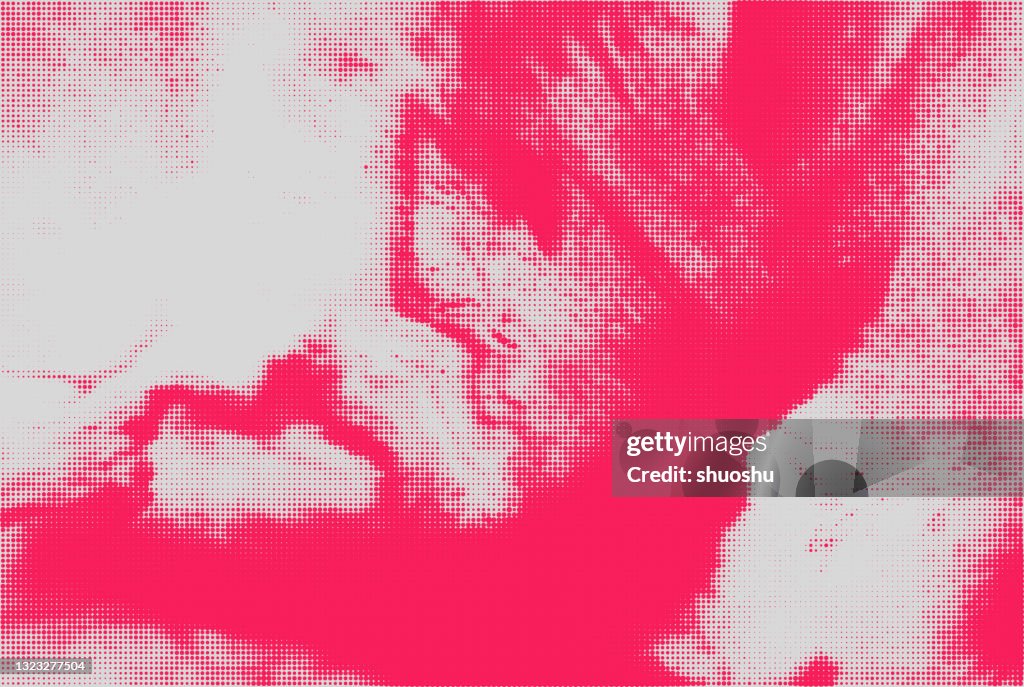 Spotted Red Texture Abstract Red Spotted Texture Background For Design High-Res Vector ...