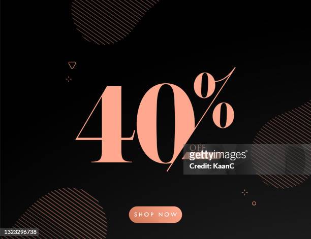 sale of special offers. discount with the number. percentage sign. stock illustration with abstract background. - discount store stock illustrations