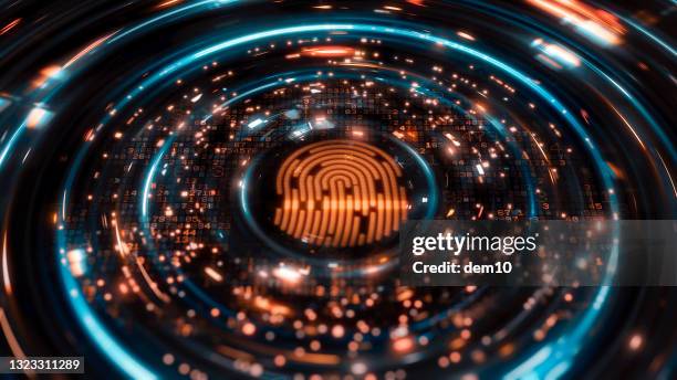 verificatieproces voor digitale vingerafdrukscans - senate judiciary committee holds hearing on cambridge analytica and the future of data privacy stockfoto's en -beelden