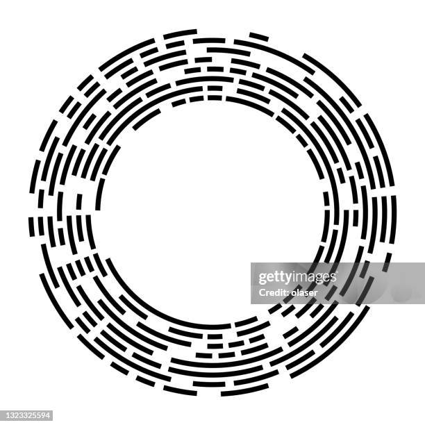 orbital digital lines in concentric circles around copy space. on white. - floppy disk stock illustrations