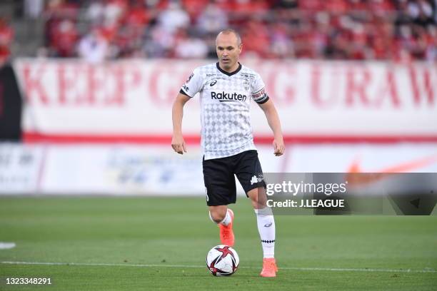 Of Vissel Kobe in action during the J.League YBC Levain Cup Playoff Stage second leg match between Urawa Red Diamonds and Vissel Kobe at the Urawa...